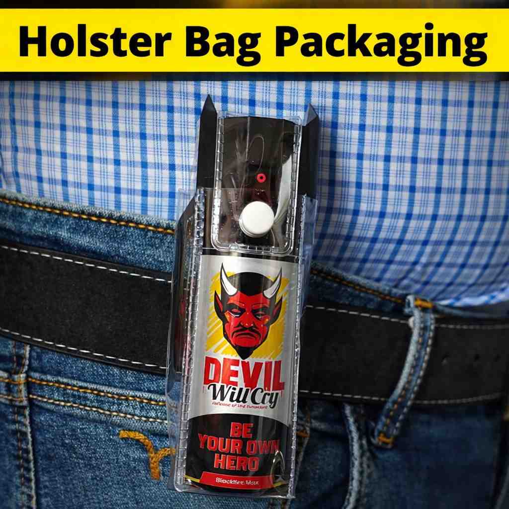 Compact self defence spray 55ml bottle with cap design