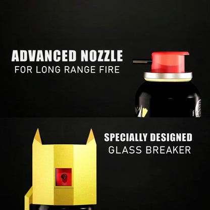 BlackFire Max pepper spray side view safety tool design