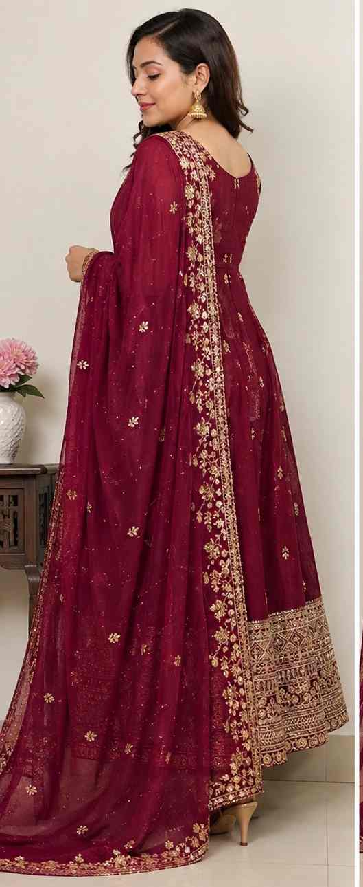 premium Anarkali suit dupatta set 