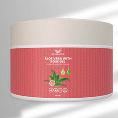 GLORIACE Pure Natural Aloe Vera Gel with Rose (200 Gram )
