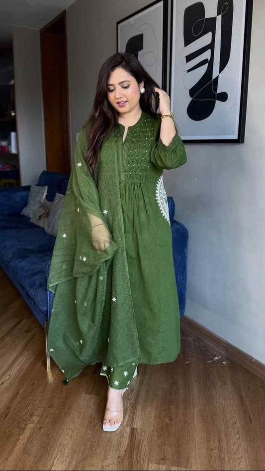Women’s pure cotton ethnic suit set outfit