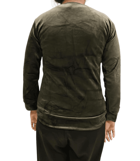 Women’s Printed Casual Velvet T-Shirt – Soft Woolen Blend, Regular Fit (Pack of 1)