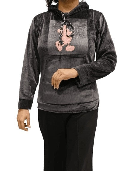 Women’s Solid Hooded Sweatshirt – Full Sleeve Hoodie