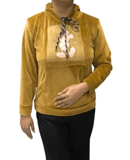 Women’s Solid Hooded Sweatshirt – Full Sleeve Hoodie