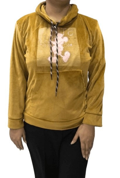 Women’s Solid Hooded Sweatshirt – Full Sleeve Hoodie