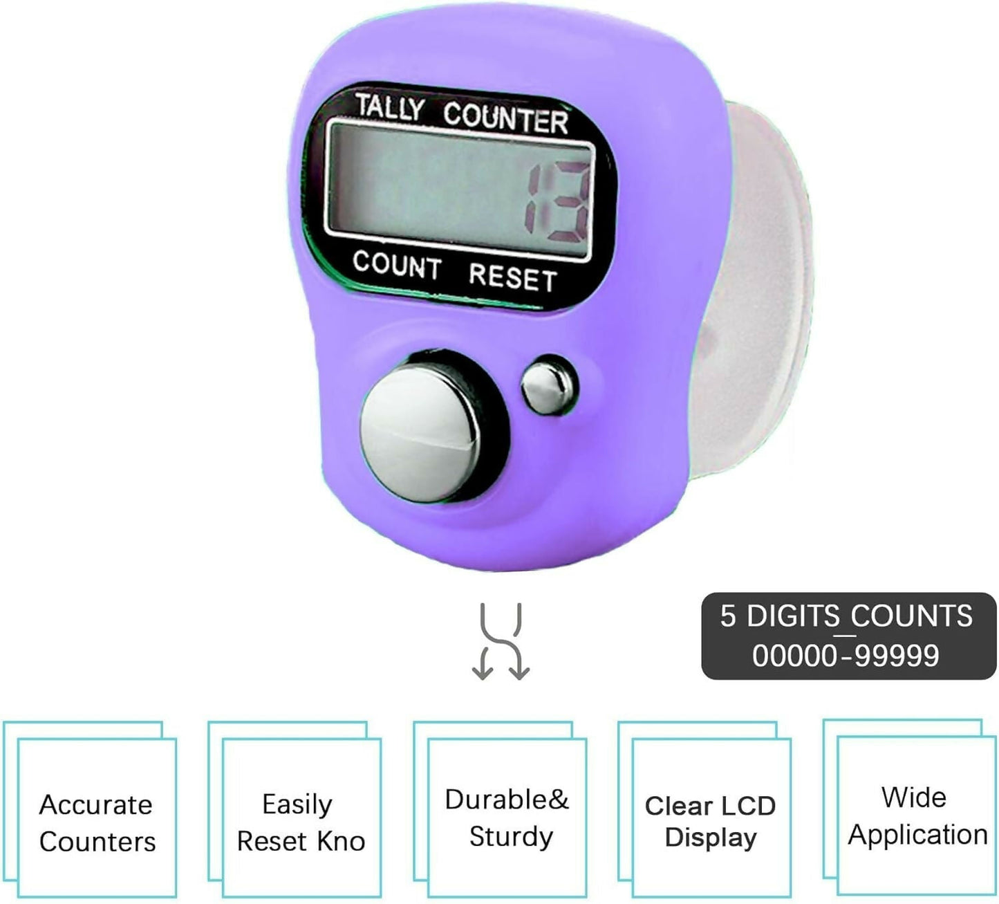 Digital finger tally counter lcd 5 digit click counter Anything