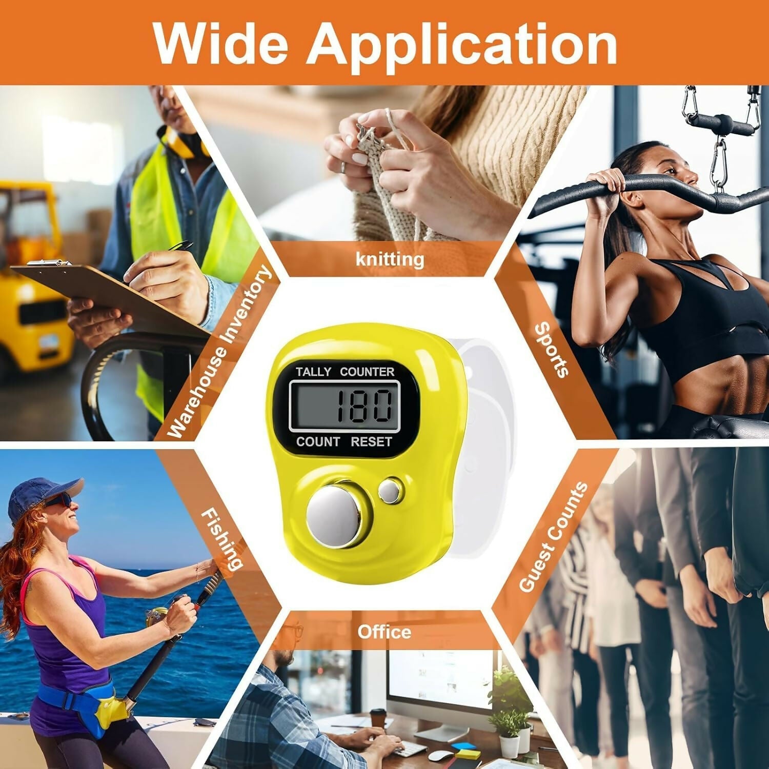 Digital finger tally counter lcd 5 digit click counter Anything