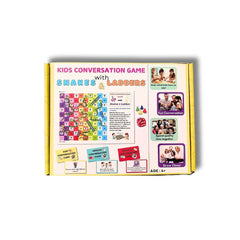 Kids Conversation Game with Snakes and Ladder