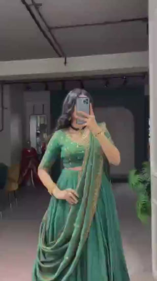 Women's NC Silk Lehenga Set