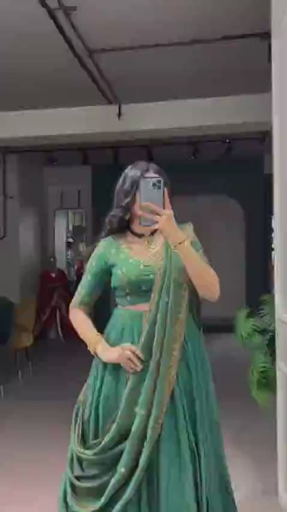 Women's NC Silk Lehenga Set