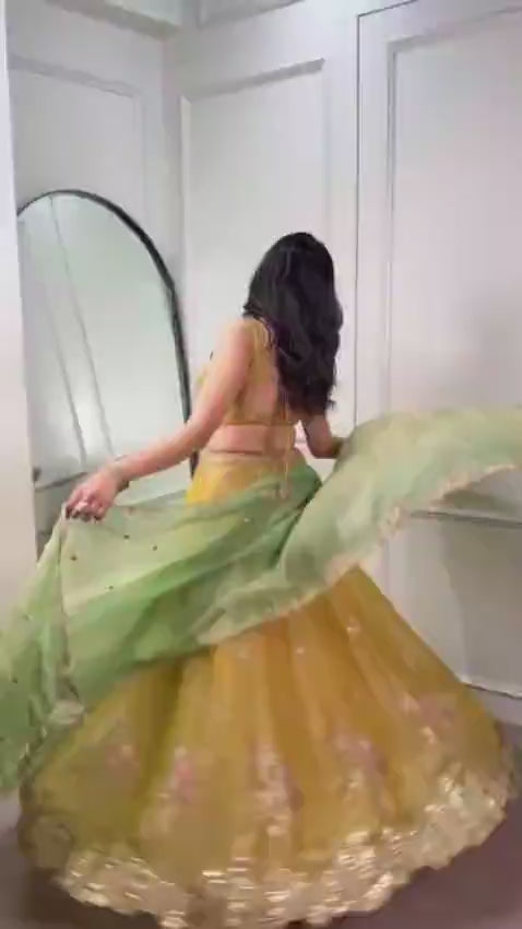Wedding wear lehenga choli with dupatta video