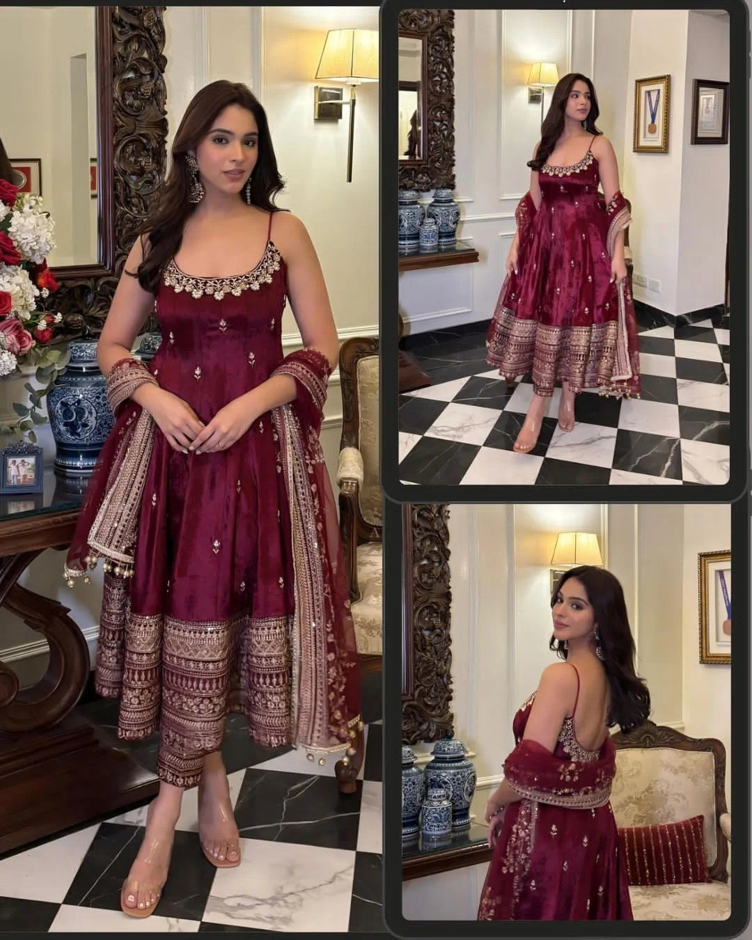 Anarkali Suit Duppata Set