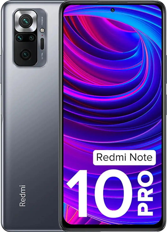 Redmi Note 10 Pro 6GB RAM 128GB smartphone with AMOLED display and quad camera