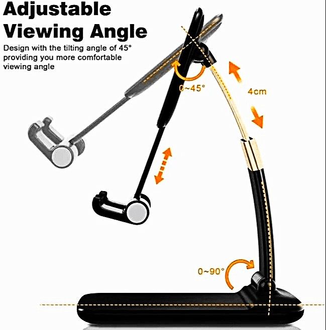 Adjustable Foldable Mobile Stand Holder for Desk | Phone & Tablet