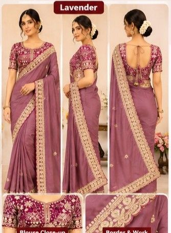 Soft Rangoli Silk Wedding Saree with blouse