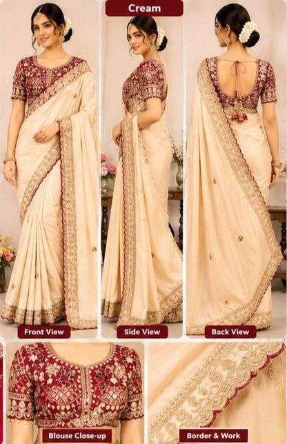 Wedding Wear Designer Silk Saree