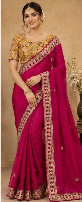 Women's Party Wear Rangoli Silk Saree
