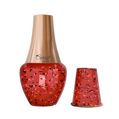 LA'FORTE Copper Bottle Venus Jar 1400 ml (Ruby Red)
