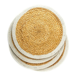 jute and cotton Table mat Set of 6