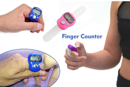 Digital finger tally counter lcd 5 digit click counter